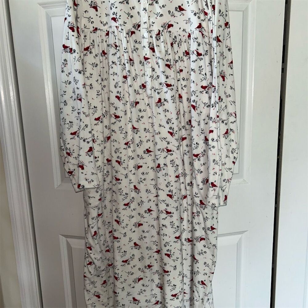 Aria Collection Women's Plus 4X White Graphic Print Kaftan Gown